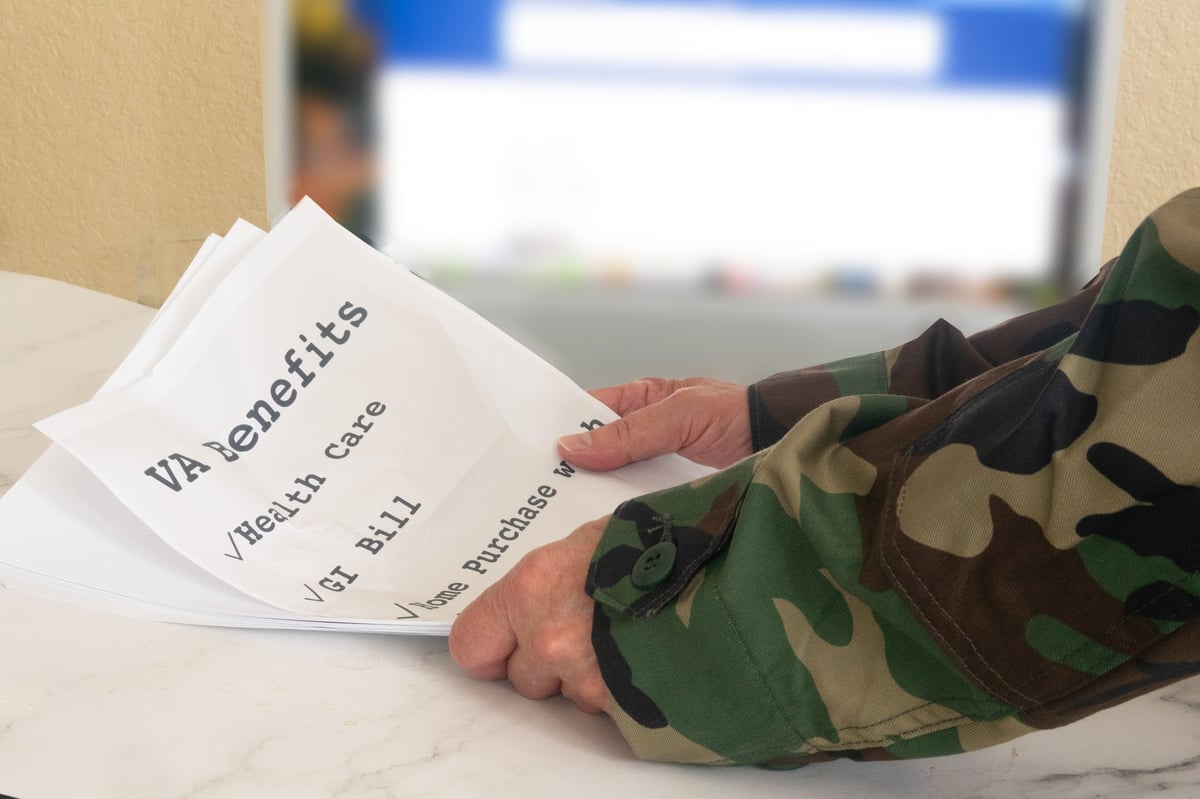 A Veteran learning to access veteran benefits